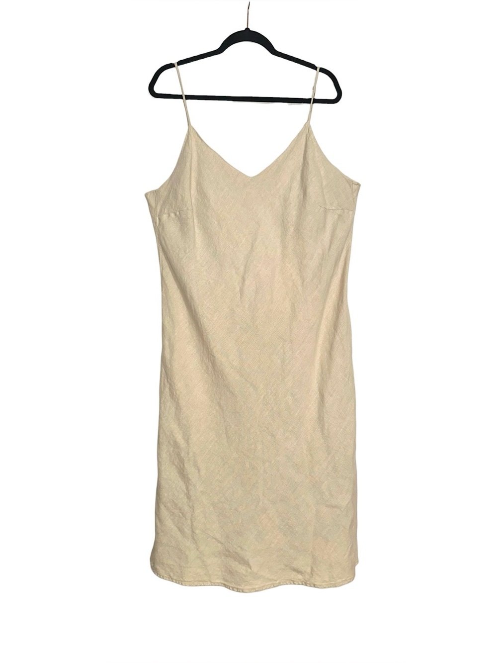 Mate The Label Linen Sleeveless Slip Dress 2X in Natural